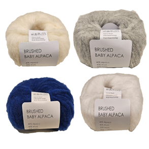 Brushed Baby Alpaca/Merino Garn Hjertegarn