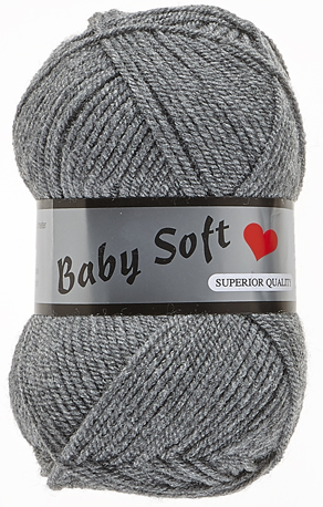 Baby Soft Yarn Lammy - Blødt Baby Garn Fv 002 Koksgrå