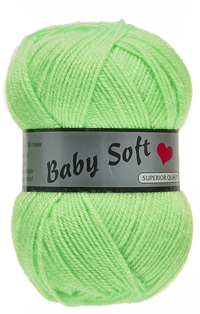 Baby Soft Yarn Lammy - Blødt Baby Garn Fv 070 Lysgrøn