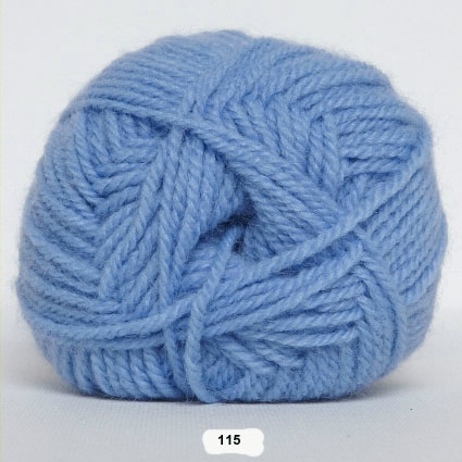 9: Akrylgarn - Jette Akrylgarn Hjertegarn  - 115 Lyse Blå