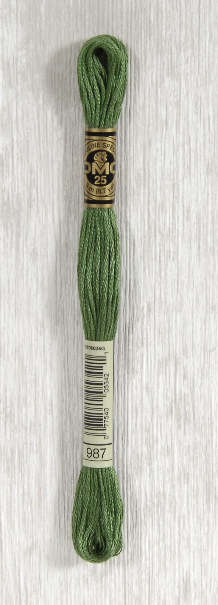 DMC Mouliné Spécial 25 Broderigarn - Farve 987 billede