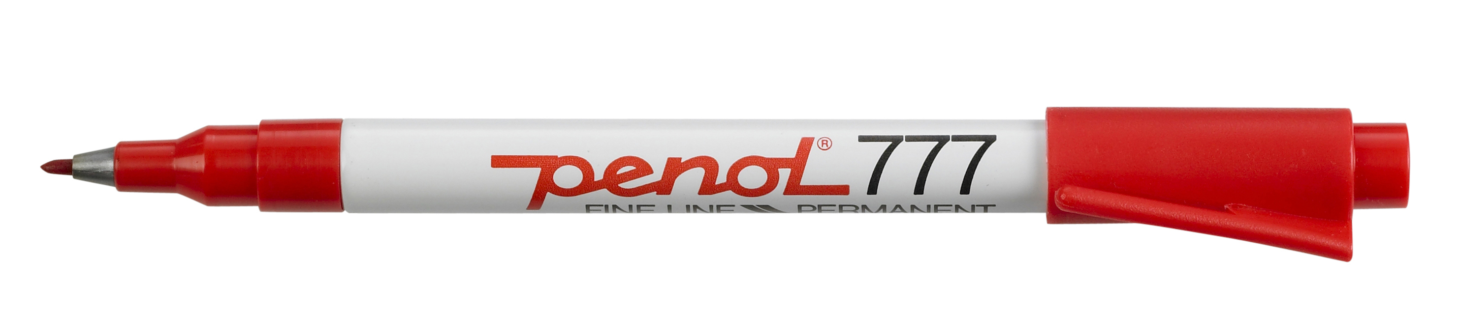 Se Penol 777 - Spritmarker Rød 1 mm Permanent hos Vivi´s Butik