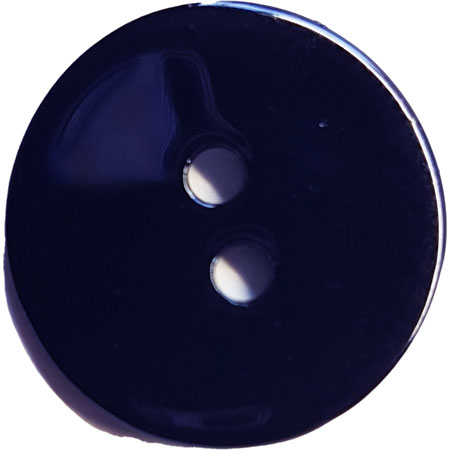 Perlemor Knap med metallak Kobolt 18 mm 2 huls - 18524-28-0005