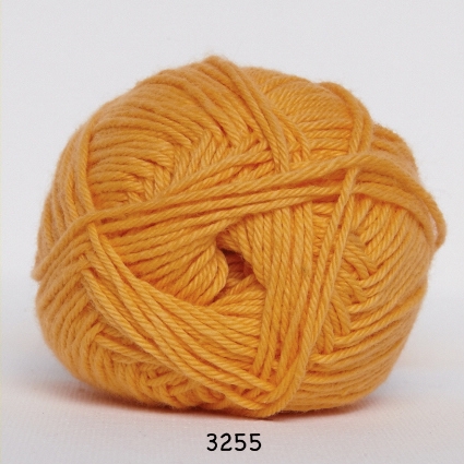 Cotton nr. 8/4 - Bomuldsgarn til hækling - fv 3255 Orange