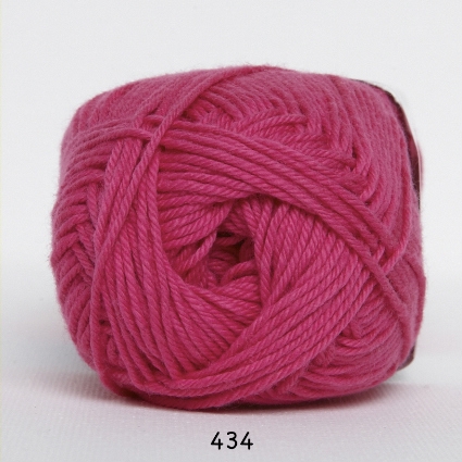 Cotton nr. 8/4 - Bomuldsgarn til hækling- fv 434 Pink