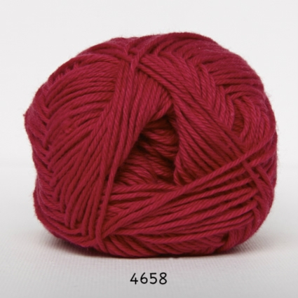 Cotton nr. 8/4 - Bomuldsgarn til hækling - fv 4658 Mørk Pink