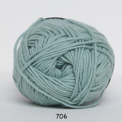 Cotton nr. 8/4 - Bomuldsgarn til hækling - fv 706 Pastel Grøn