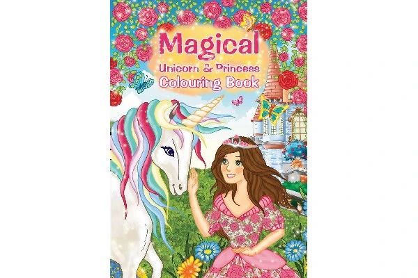 18: Malebog A4 Magical Unicorn & Princess 16 sider - 789861