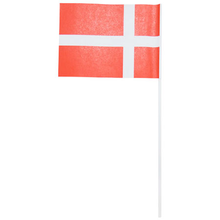 Billede af Flag på pind DK A6 10 stk hos Vivi´s Butik