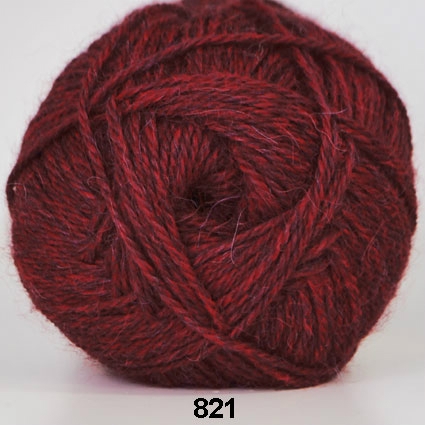 Billede af Hjerte Alpaca - Alpaca Uldgarn - fv 821 Bordeux Melleret