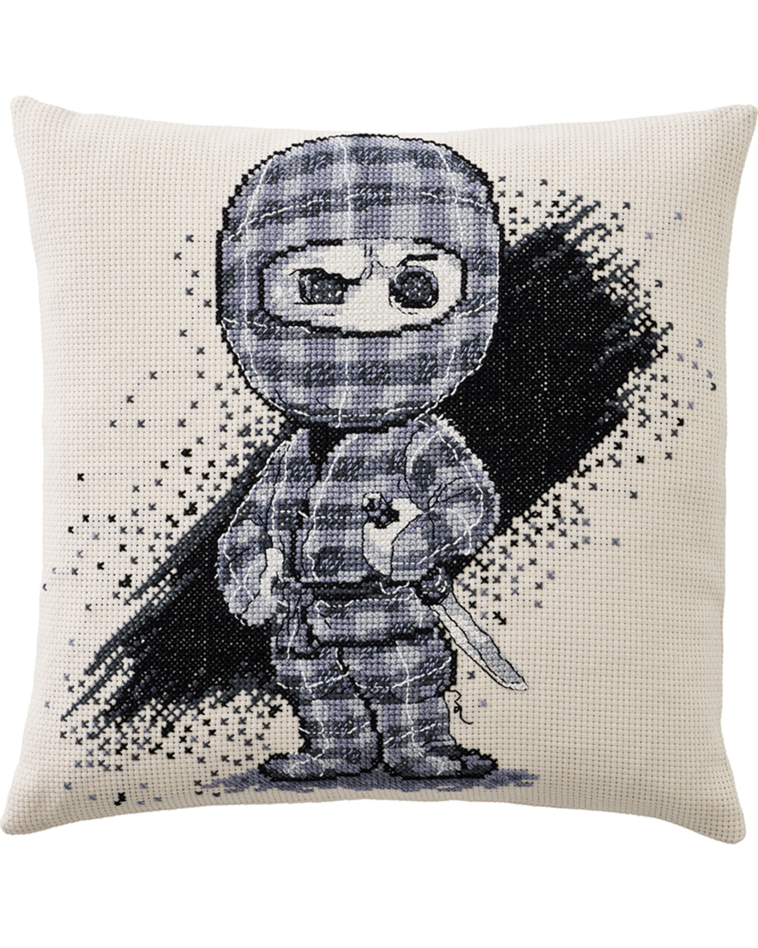 Ternet Ninja Figur Pude Broderi Kit Permin - 83-5520