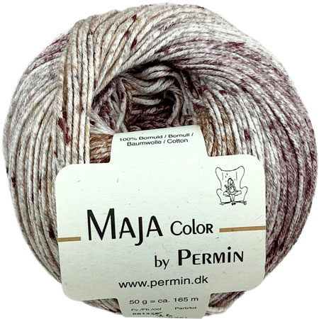 Maja Permin - Flerfarvet Bomuldsgarn - 881336 Brunbeige
