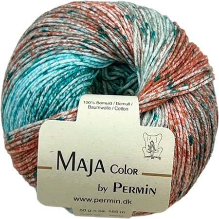 Maja Permin - Flerfarvet Bomuldsgarn - 881338 Patina Kobber