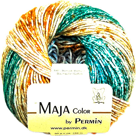 Maja Permin - Flerfarvet Bomuldsgarn - 881341 Tundra