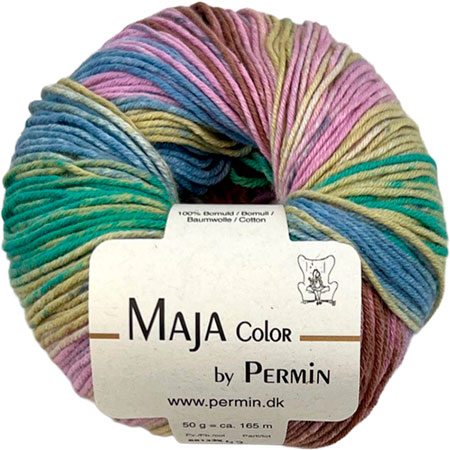 Maja Permin - Flerfarvet Bomuldsgarn - 881342 Lollipop