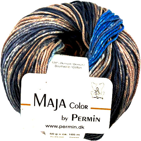 Maja Permin - Flerfarvet Bomuldsgarn - 881345 Sommerhav