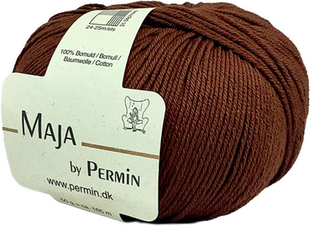 Maja Permin - 100% Bomuldsgarn Fv 880366 Nutsshell