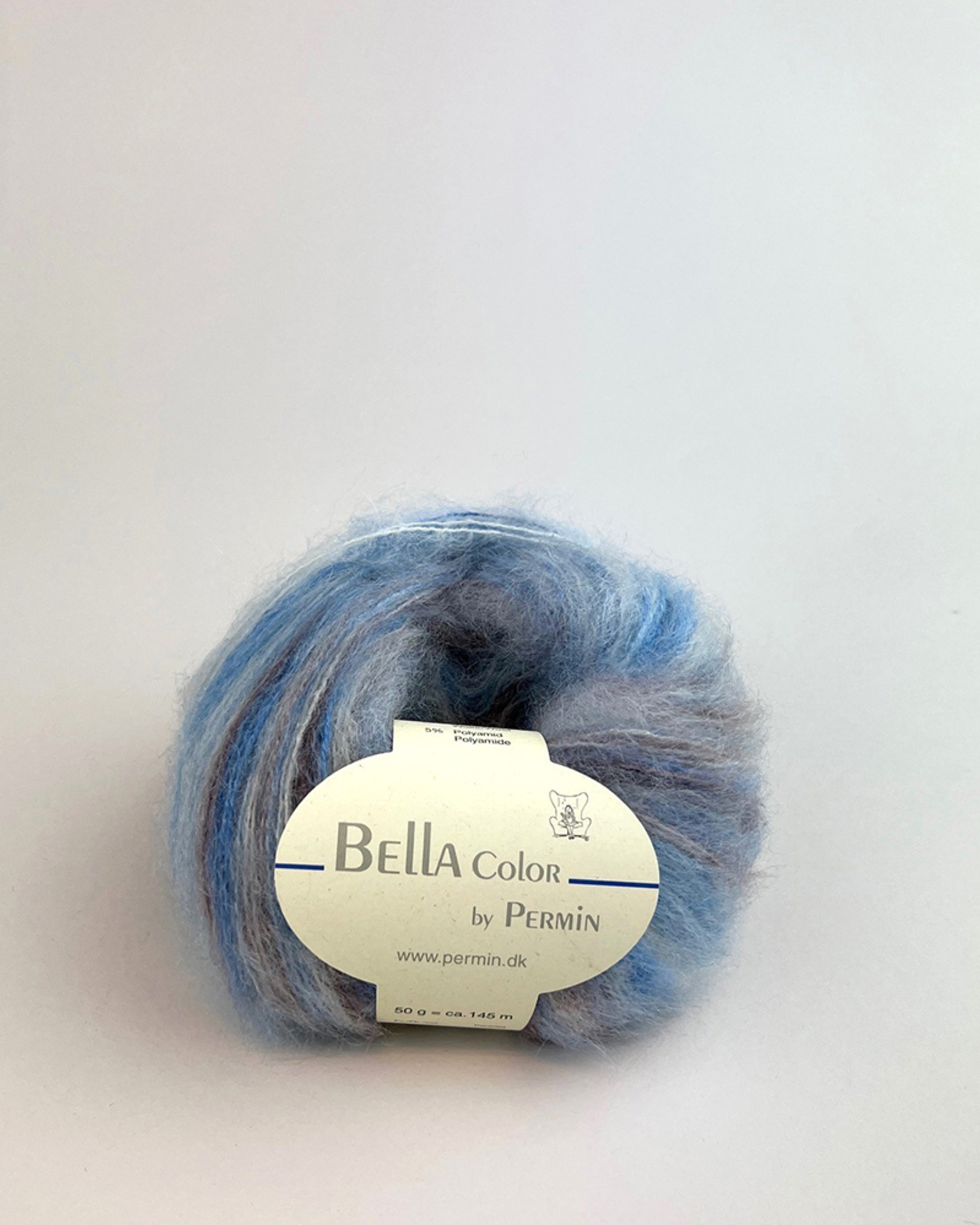 Bella Permin garn – Mohairgarn med uldgarn og polyamid – fv 883195 Morgendis