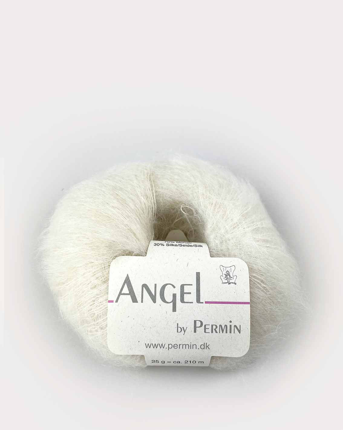 product-Angel Permin - Mohair og silkegarn -  884102 Råhvid