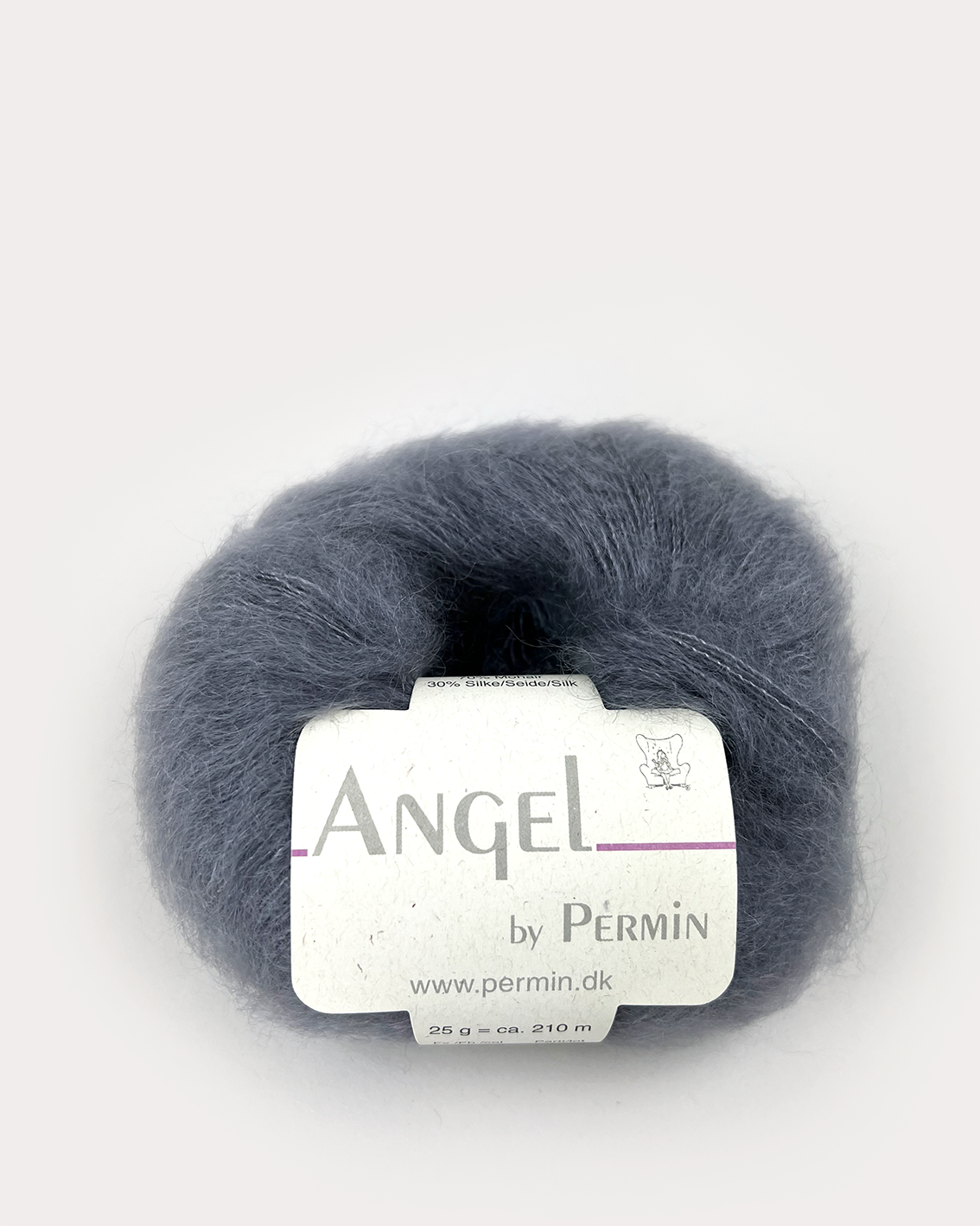 product-Angel Permin - Mohair og silkegarn -  884109 Grå