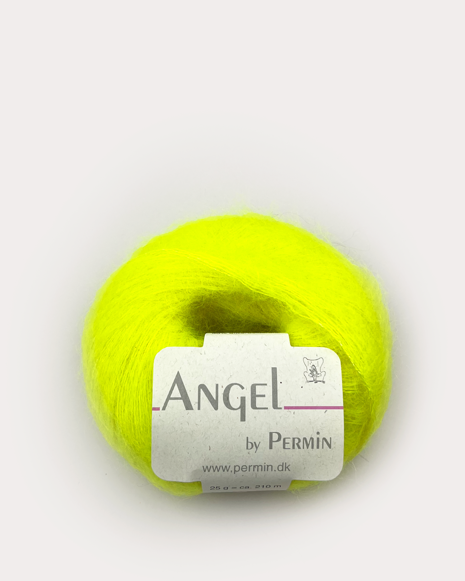 product-Angel Permin - Mohair og silkegarn -  884137 Neon gul