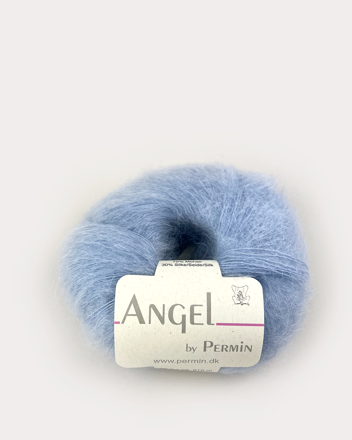 product-Angel Permin - Mohair og silkegarn -  884181 Lyse Blå
