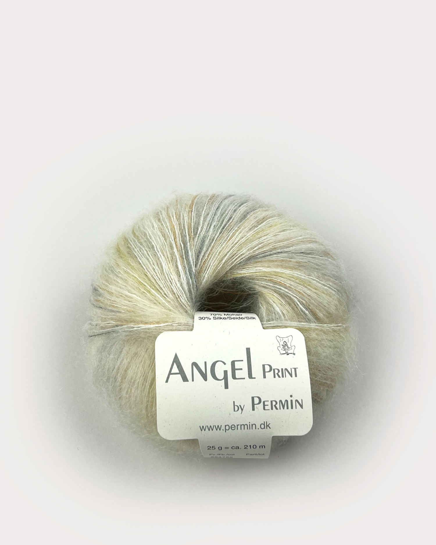 product-Angel Permin - Mohair og silkegarn -  884766 print Råhvid