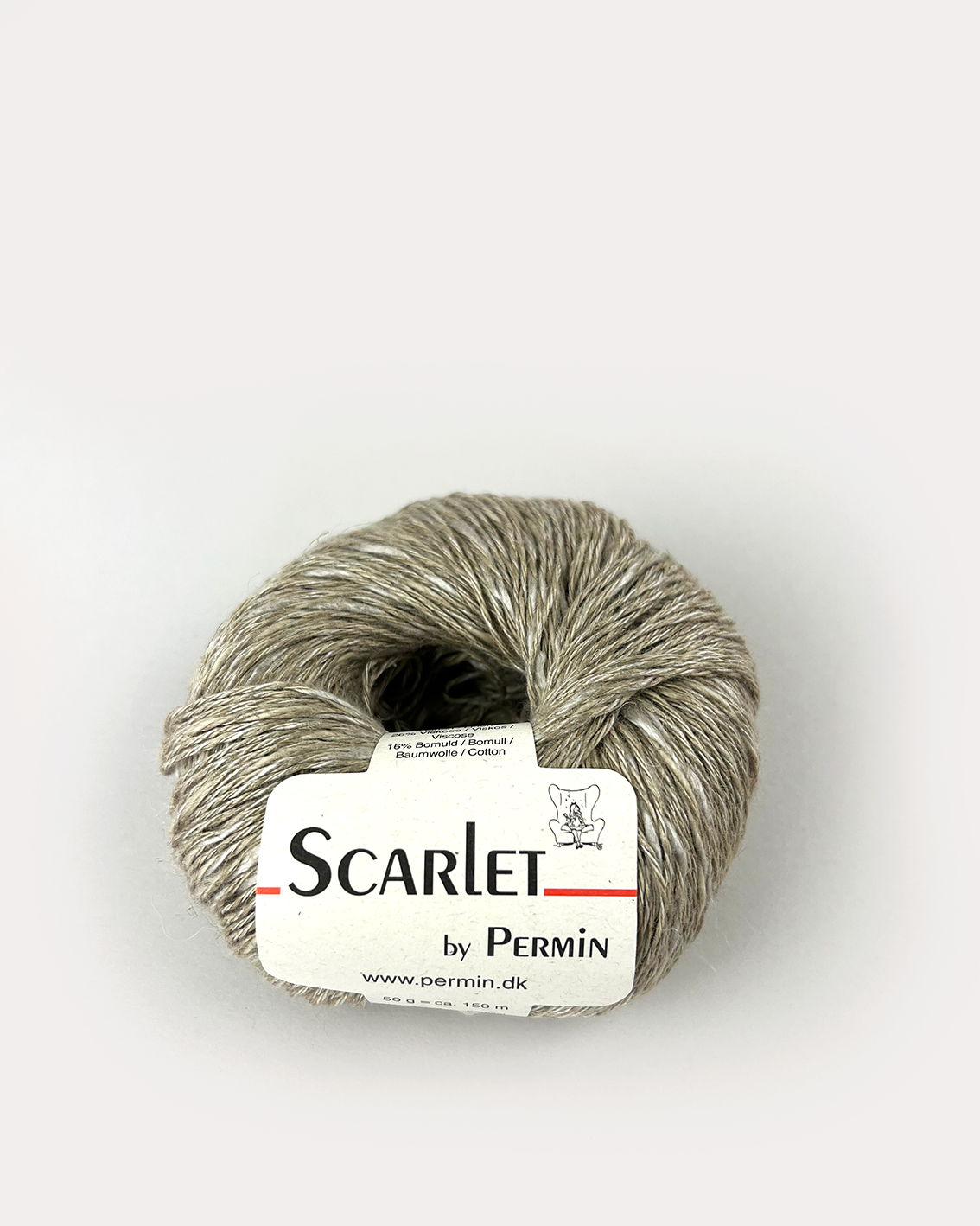 Scarlet Permin Hør garn fv 888005 Sand