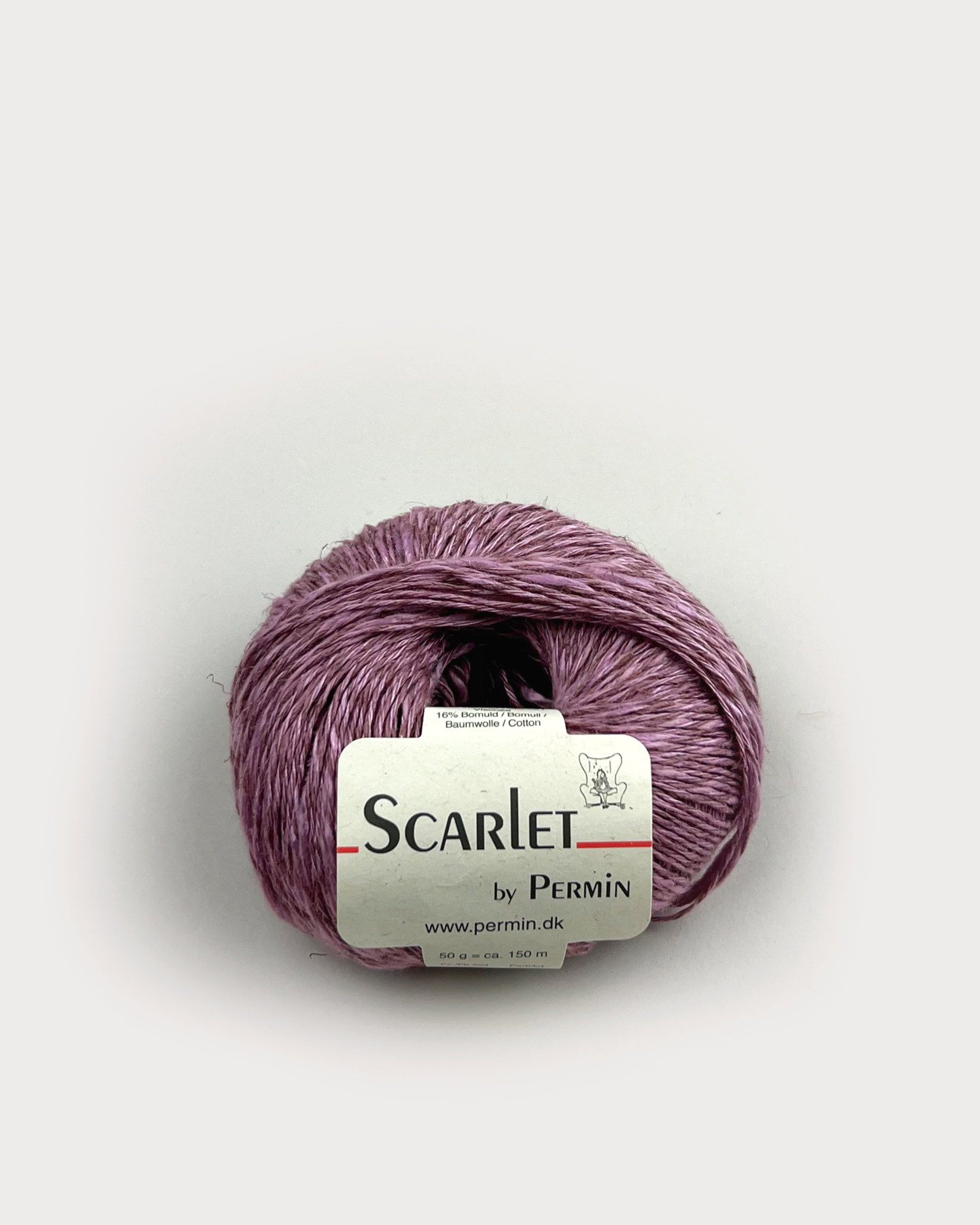 Scarlet Permin Hør garn fv 888008 Violet