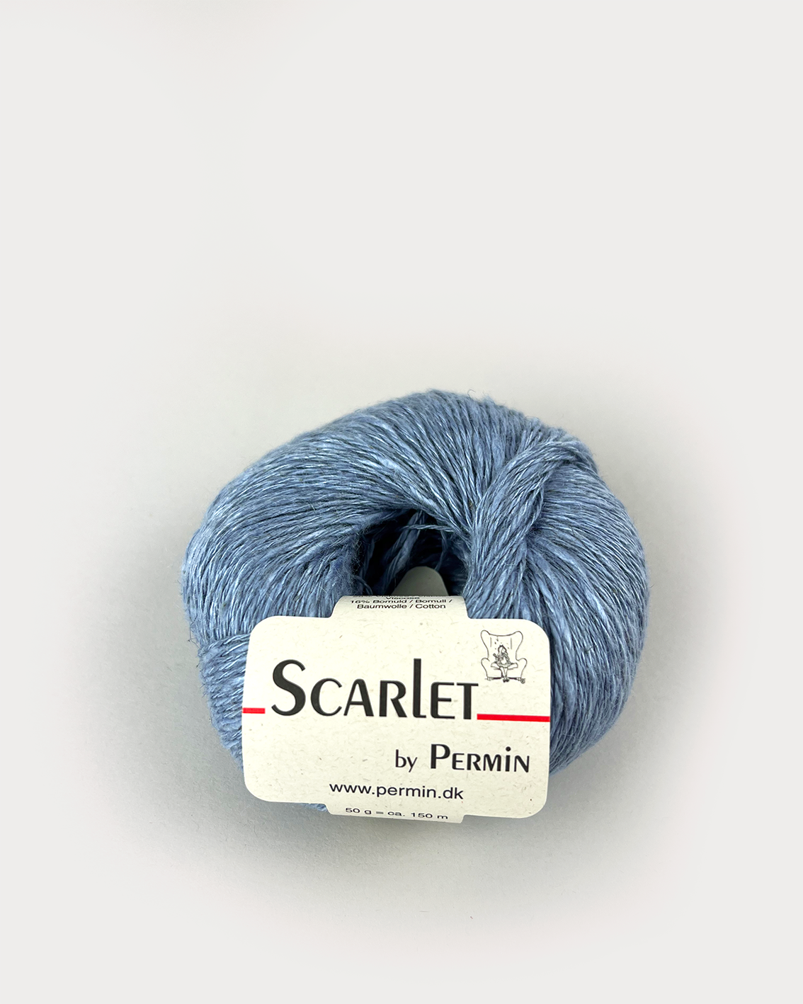 Scarlet Permin Hør garn fv 888011 Blå
