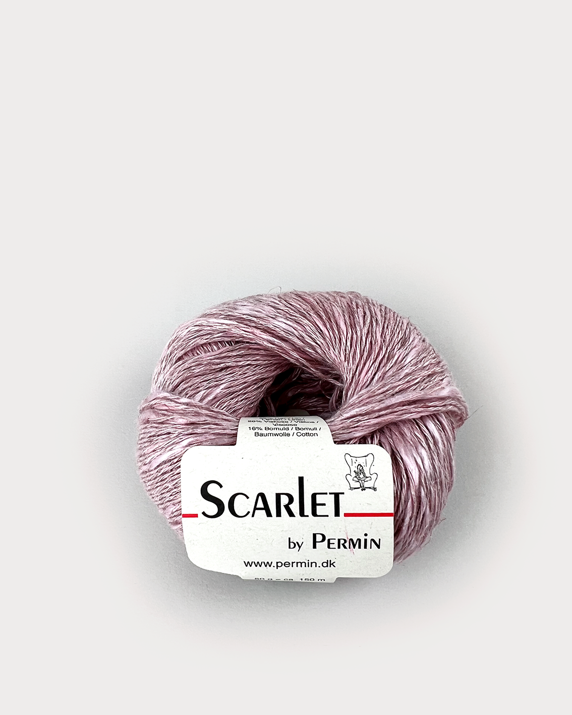 Scarlet Permin Hør garn fv 888028 Rosa