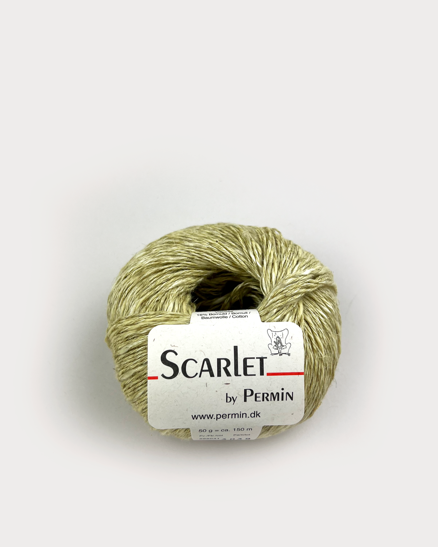 Scarlet Permin Hør garn fv 888041 Lys Lime