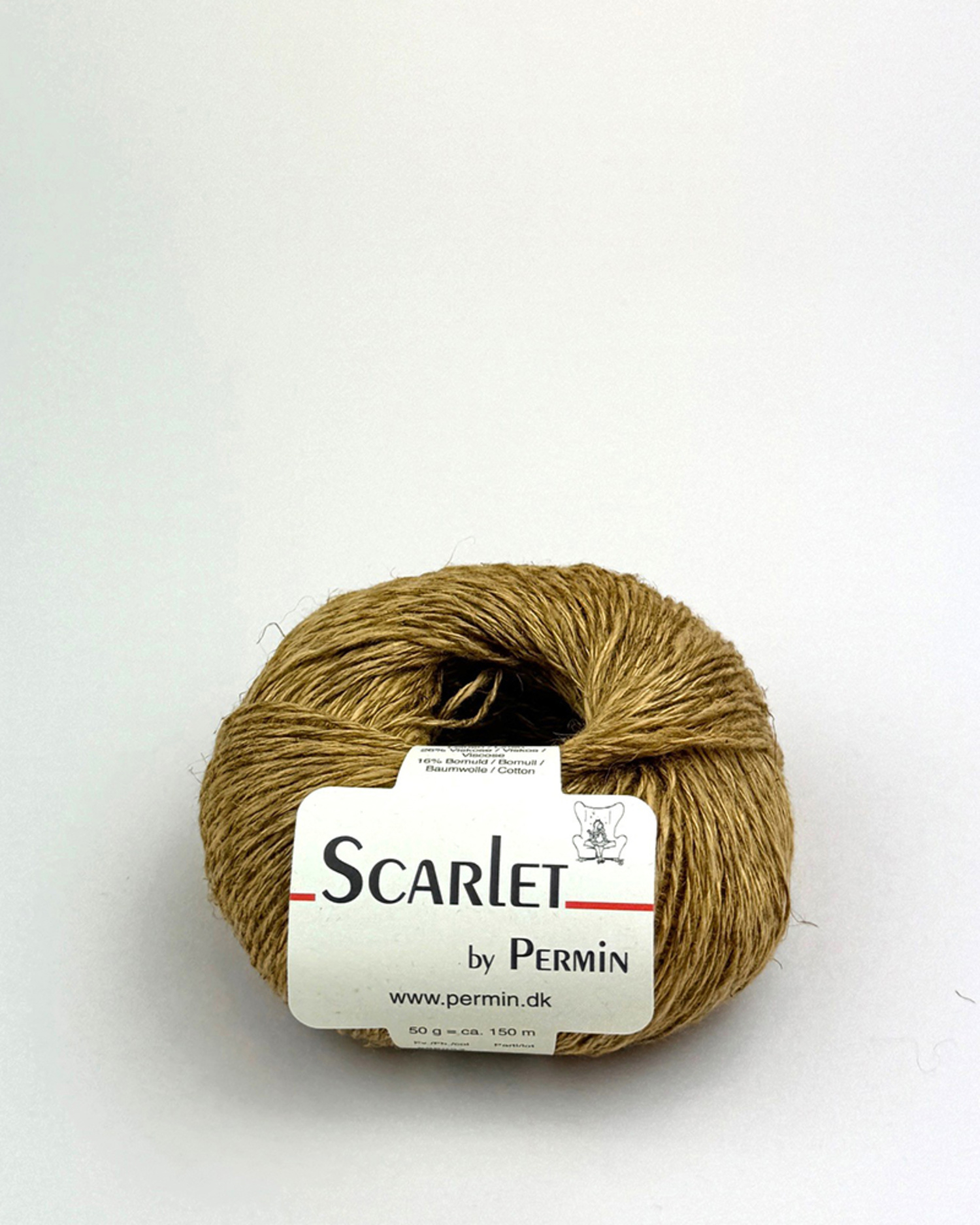 Scarlet Permin Hør garn fv 888052 Gylden