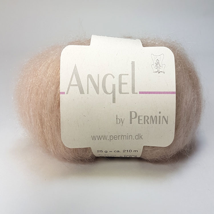9: Angel Permin - Mohair og silkegarn - fv 884131 Pastel Puder