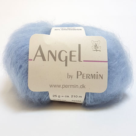 #3 - Angel Permin - Mohair og silkegarn -  884181 Lyse Blå