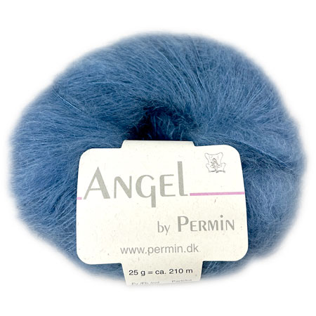 #2 - Angel Permin - Mohair og silkegarn -  884149 Jeans Blå