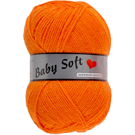 Baby Soft Yarn Lammy - Blødt Baby Garn Fv 041 Orange