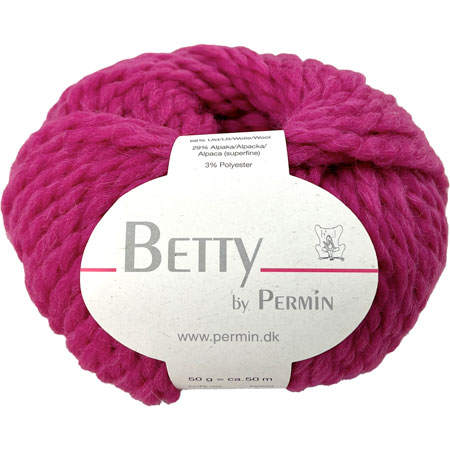Billede af Betty By Permin - Tykt uld og alpaka garn - Fv 889418 Pink