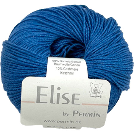Permin Elise Bomuld Cashmere 881130 Royal Blue