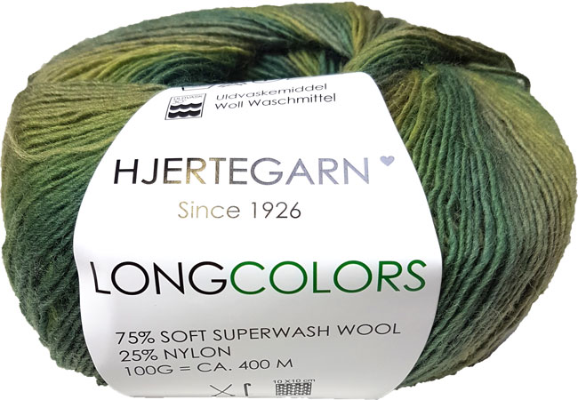 product-Hjertegarn Long Colors - Blødt uldgarn - Fv 600 Flerfarvet