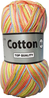 Cotton 8/4 - Flerfarvet Bomuldsgarn - Fv - 634