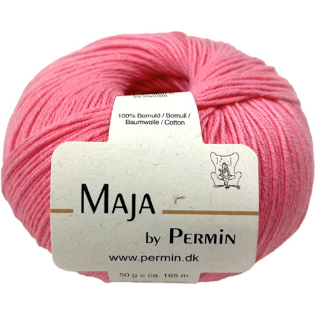 Maja Permin - 100% Bomuldsgarn Fv 880364 Pink
