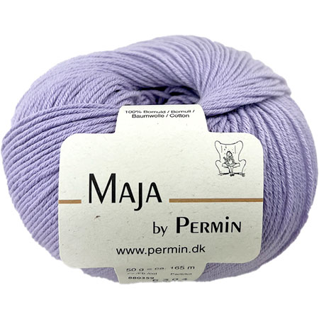 Maja Permin - 100% Bomuldsgarn Fv 880359 Lavendel