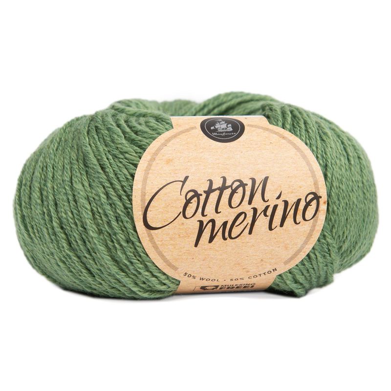 Mayflower Cotton Merino - Merinould & Bomuldsgarn - Fv 028 Myrtegrøn