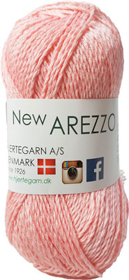 9: New Arezzo Hjertegarn - Bambusgarn - Hørgarn - Bomuldsgarn - Fv 1511 Lys Pink