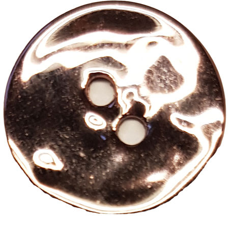 Perlemor Knap med metallak  Rosa 18 mm 2 huls - 18524-28-0003