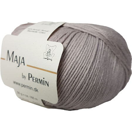 Maja Permin - 100% Bomuldsgarn Fv 880354 Lys Lavendel