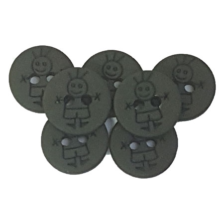Plastknapper Til Drenge 18313 15 Mm 0006 Army