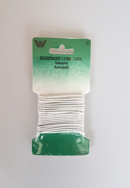 Rund Elastik Hvid