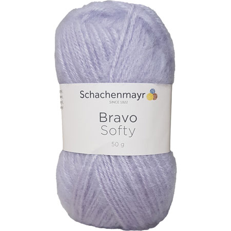 #2 - Schachenmayr Bravo Softy Akrylgarn 8040 Lys Lilla